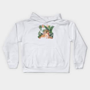 Plant Interior illustration 1 Kids Hoodie